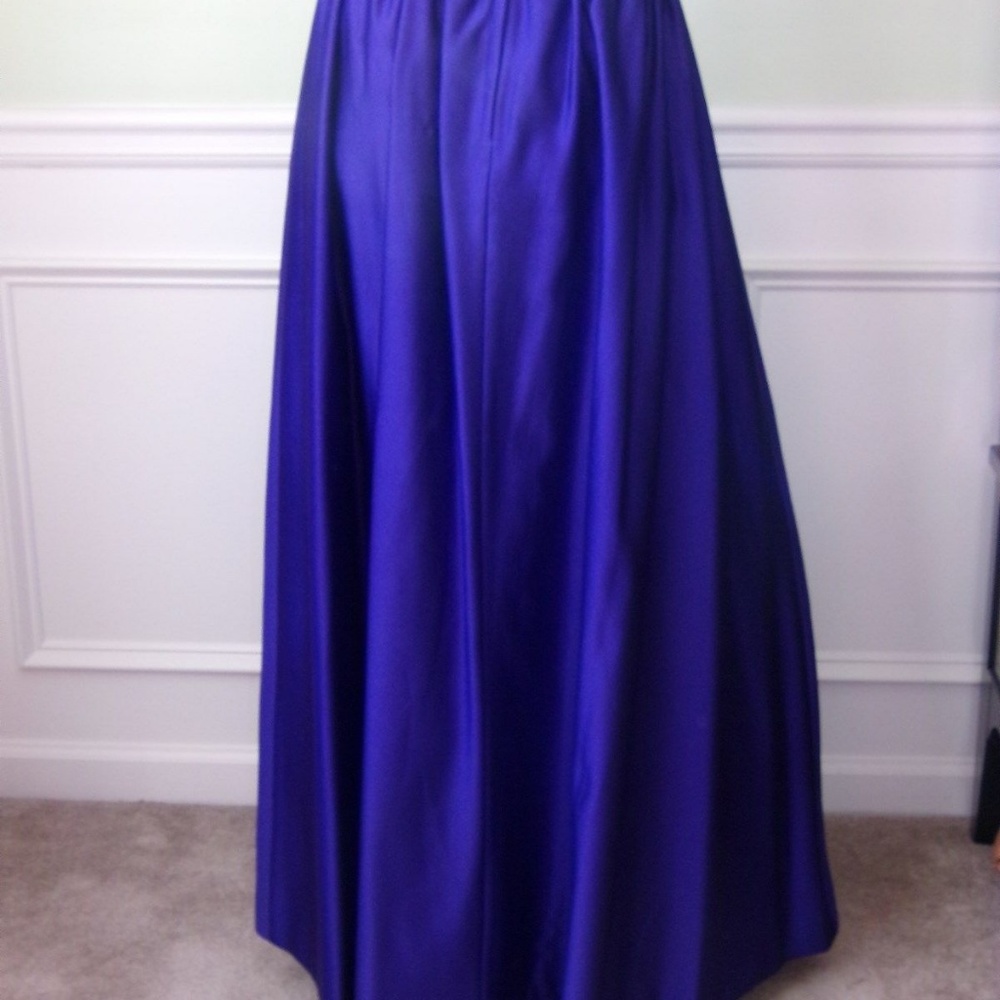 Skirt And Top Maxi Silk Dress cocktail beaded - Picture 6 of 7